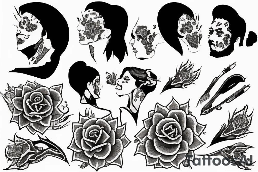 Family onOzean tattoo idea