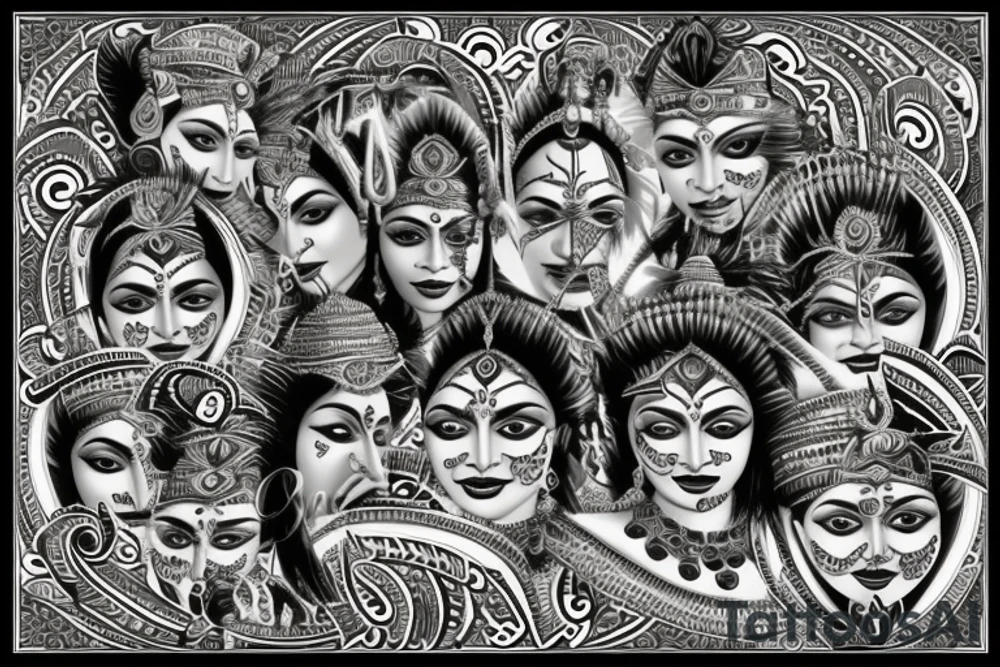श्री हरि tattoo idea