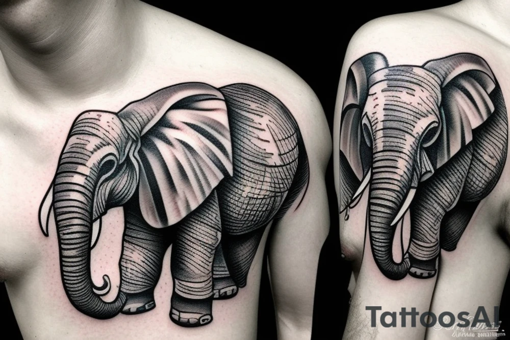 Battle Elephant tattoo idea