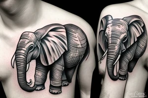 Battle Elephant tattoo idea