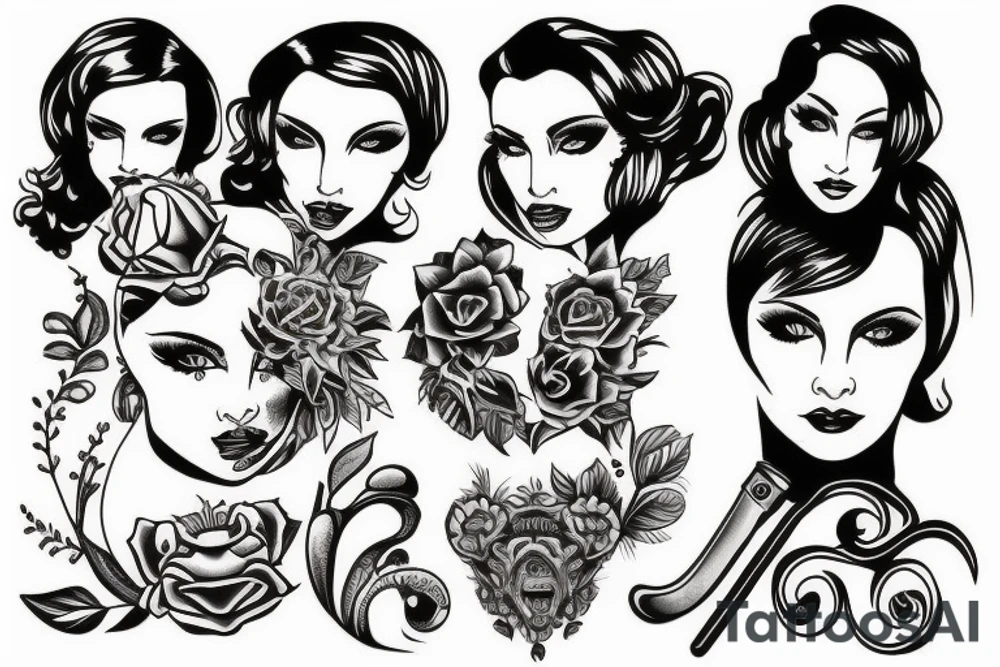 Green Eyed Lady tattoo idea