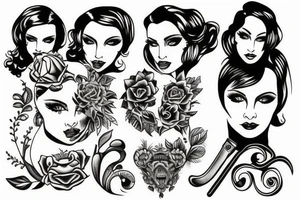Green Eyed Lady tattoo idea