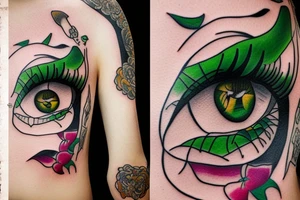 Green Eyed Lady tattoo idea
