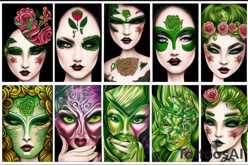 Green Eyed Lady tattoo idea