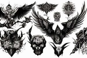 Battle of good and evil tattoo idea