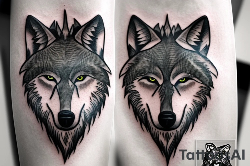 wolf
 from call of the wild book tattoo idea