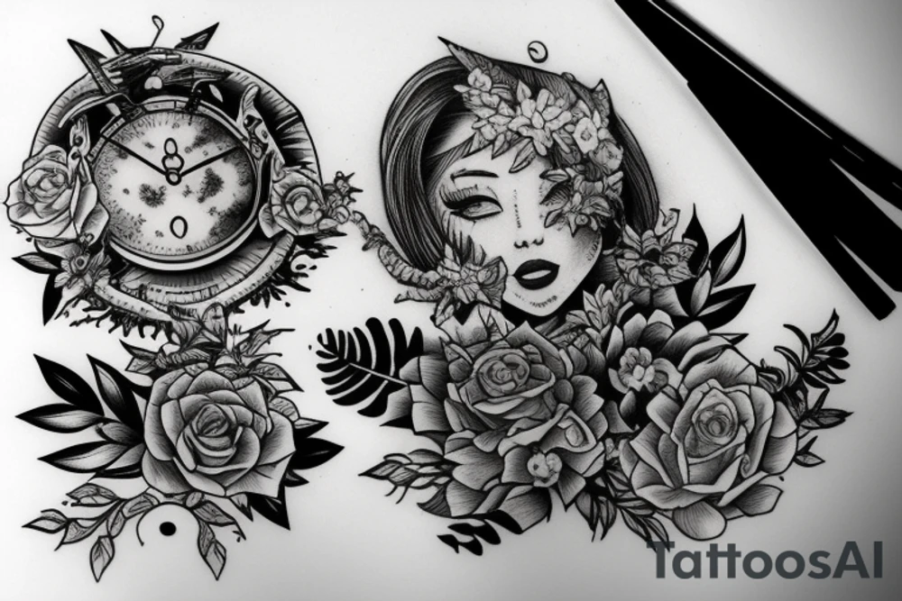 Sitting on the edge of the world tattoo idea