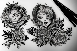 Sitting on the edge of the world tattoo idea