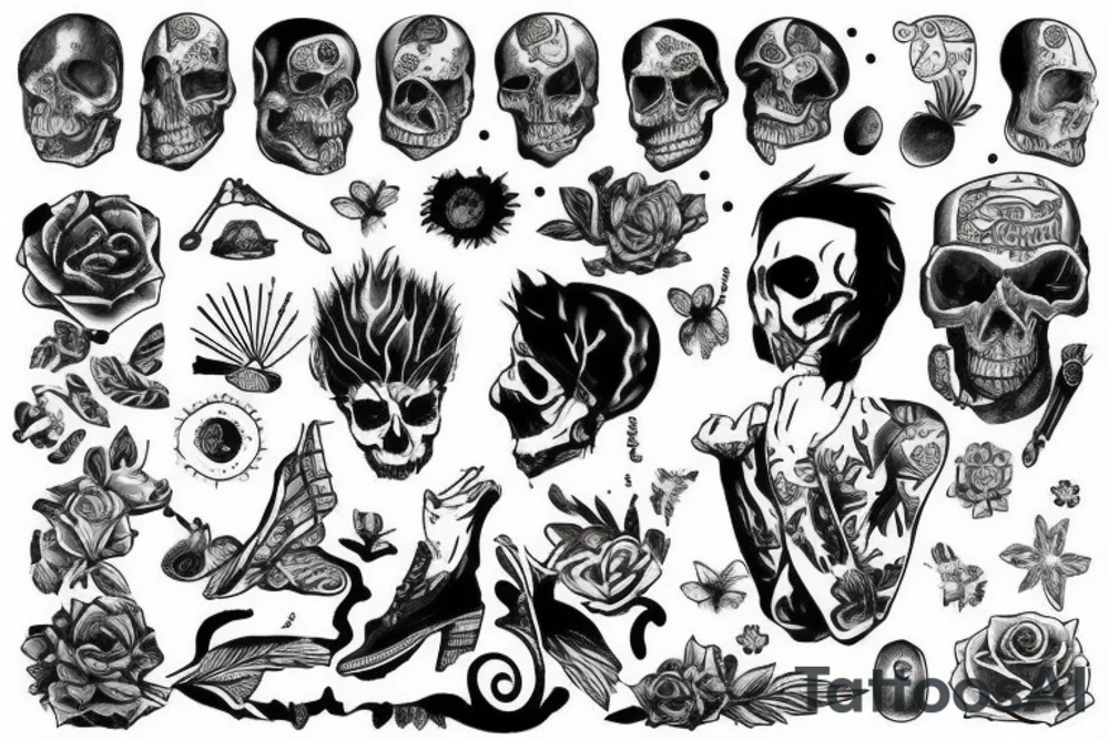 Sitting on the edge of the world tattoo idea
