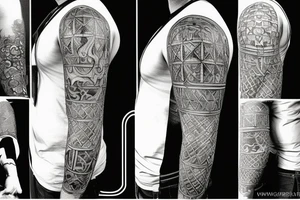 Medieval shields tattoo idea