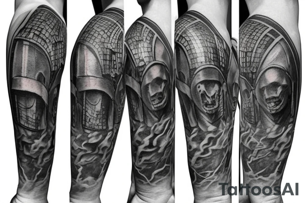 Medieval shields tattoo idea