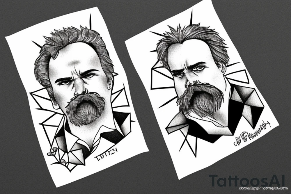 Nietzsche
Philosopher
 modern version tattoo idea