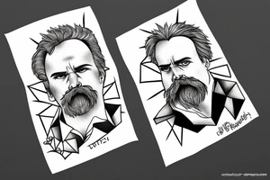 Nietzsche
Philosopher
 modern version tattoo idea