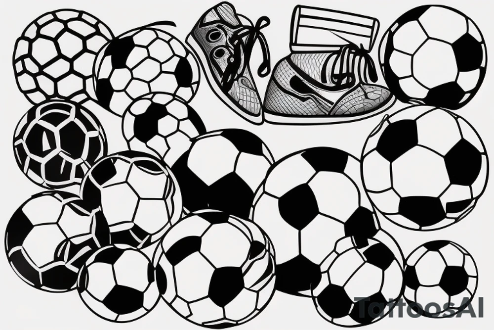 Soccer ball tattoo idea
