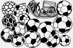 Soccer ball tattoo idea