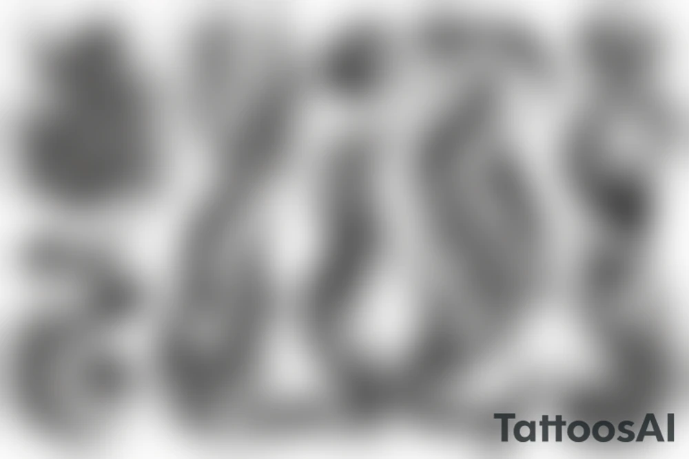 burning flame tattoo idea