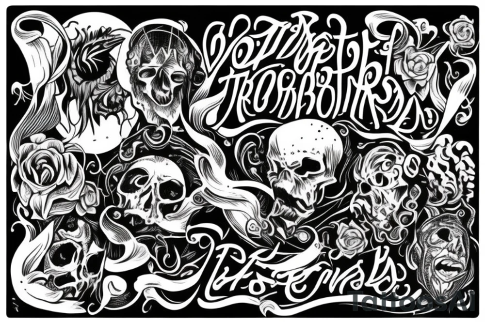 do not suffer imagined troubles tattoo idea