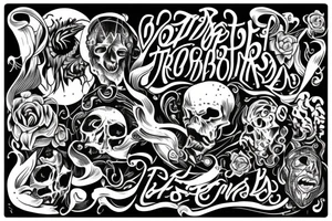 do not suffer imagined troubles tattoo idea