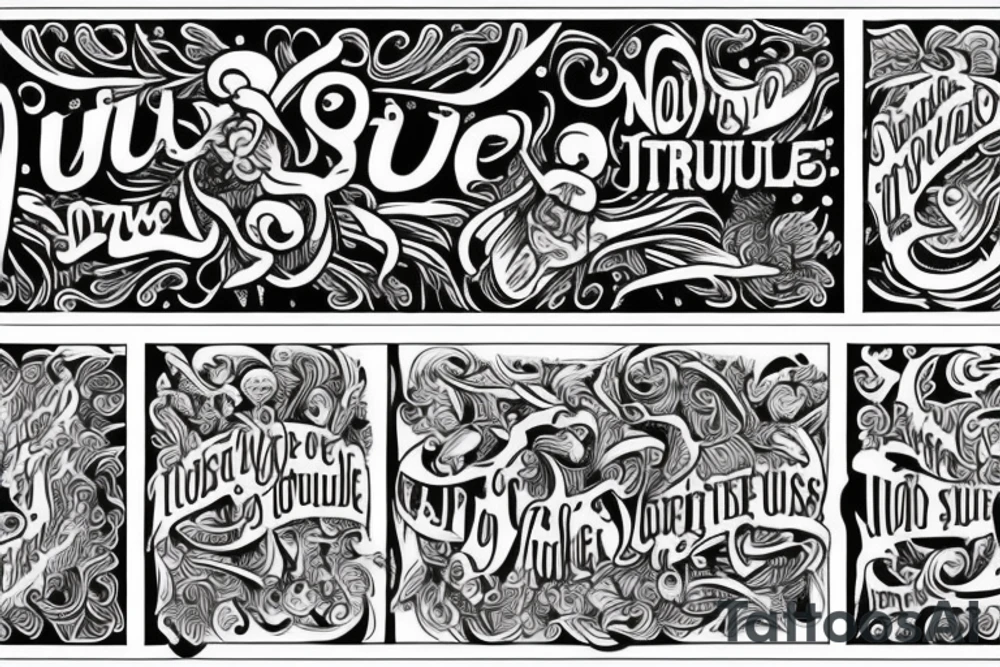 do not suffer imagined troubles tattoo idea