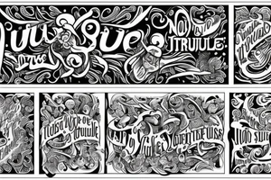 do not suffer imagined troubles tattoo idea