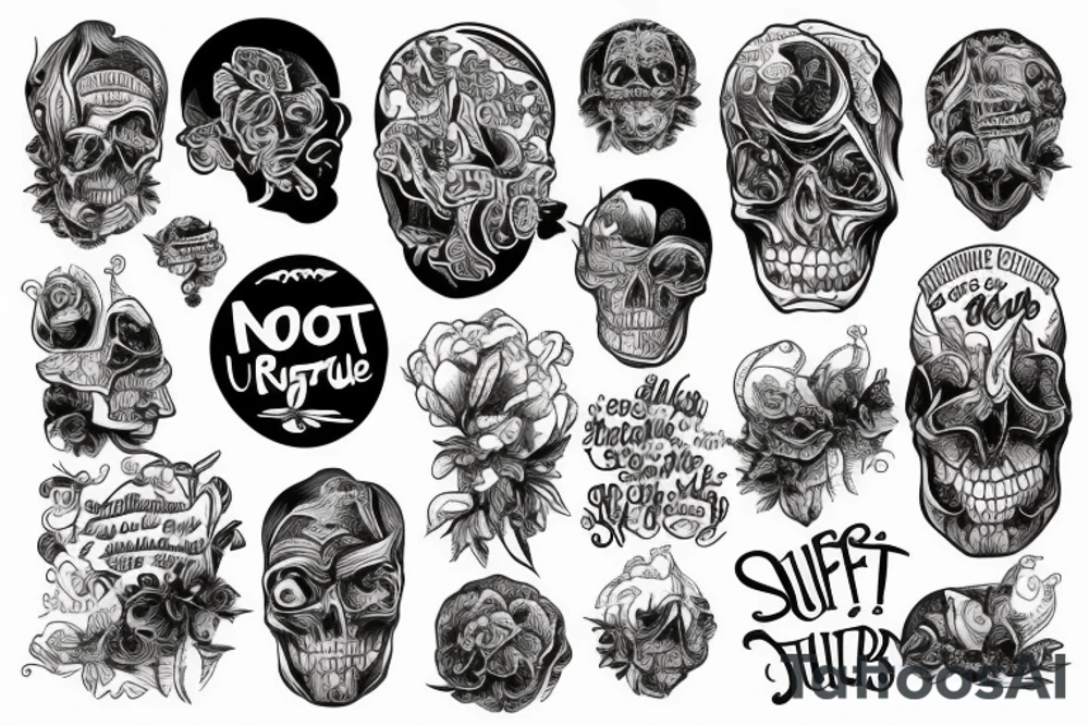 do not suffer imagined troubles tattoo idea