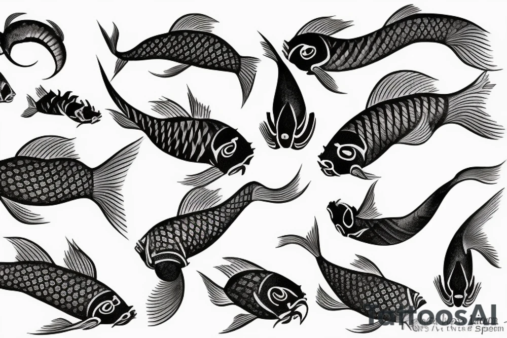 kaizen koi fish tattoo idea