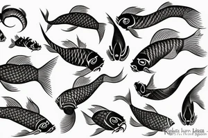 kaizen koi fish tattoo idea