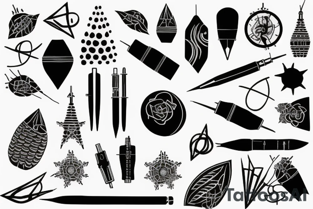 Linart singleneedle 222 ancor tattoo idea