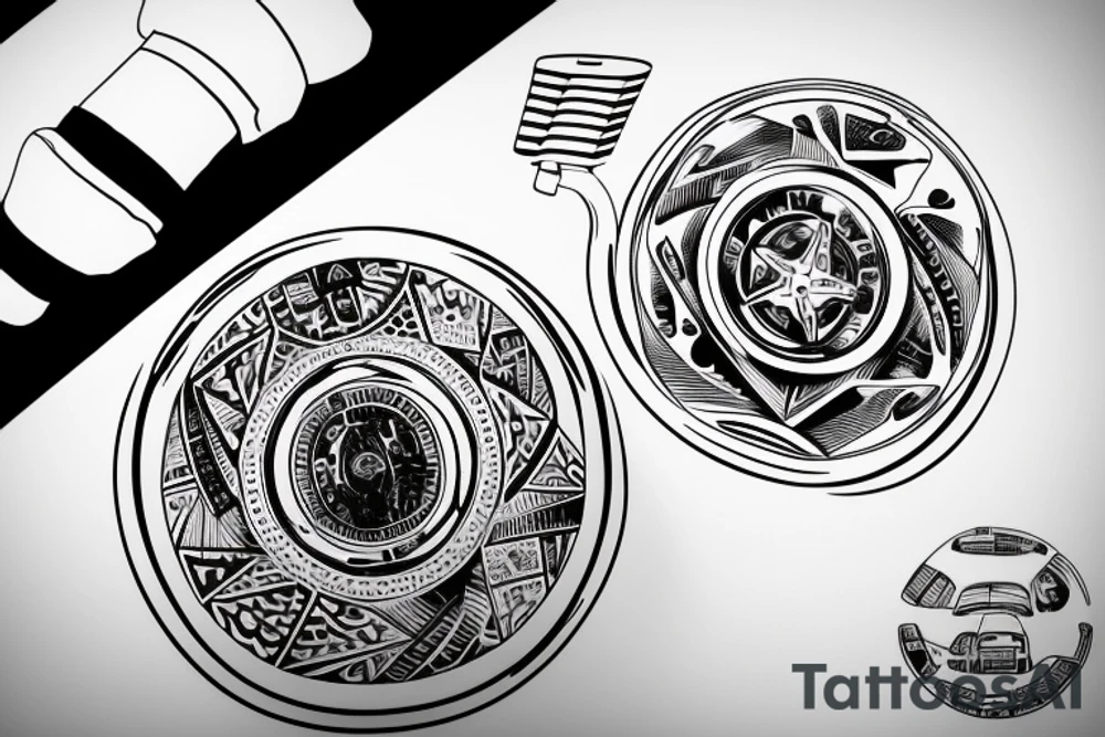 pov racing steering wheel looks like a plate tattoo idea