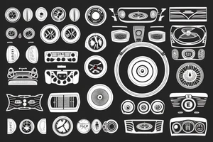 pov racing steering wheel looks like a plate tattoo idea