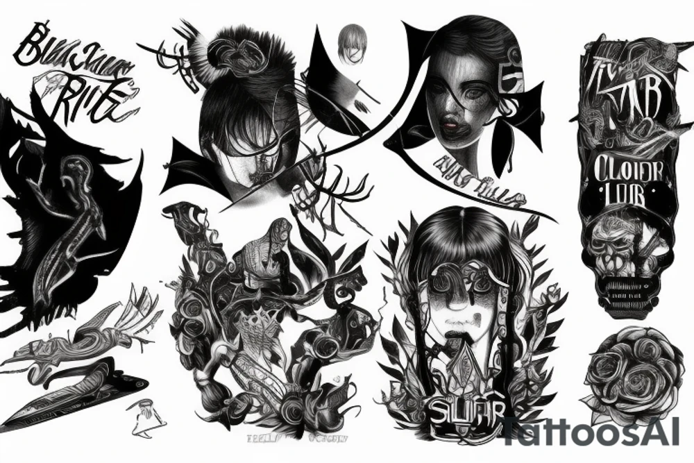 black blade runner tattoo idea
