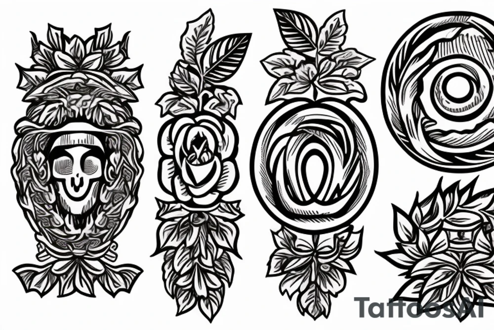 ancient greek wreath tattoo idea