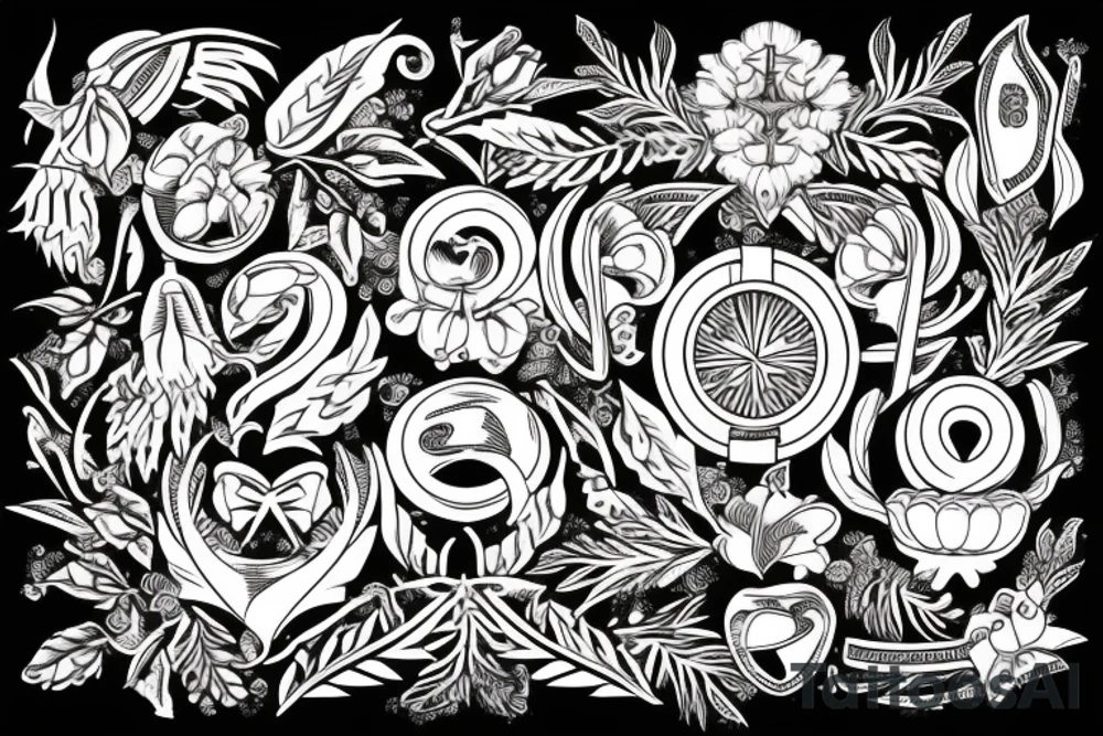 ancient greek wreath tattoo idea