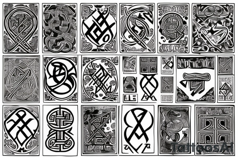 slavic runes tattoo idea