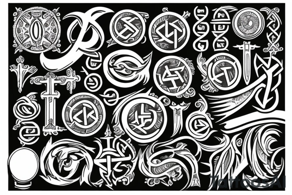 slavic runes tattoo idea
