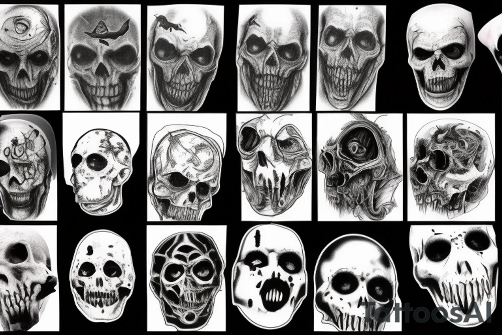 horror theme tattoo idea