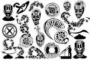 Money, family, honor, success tattoo idea