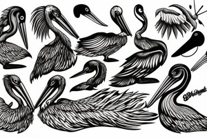Pelican tattoo idea