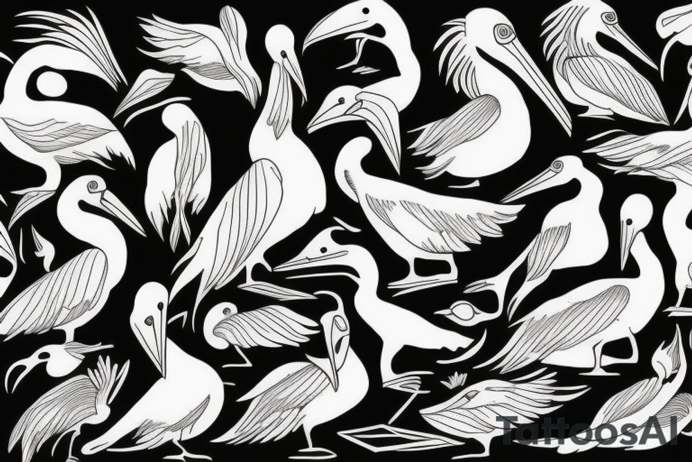 Pelican tattoo idea