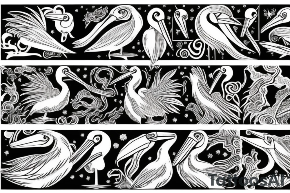 Pelican tattoo idea
