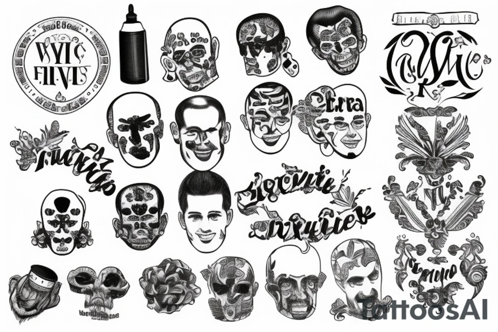 Bertie ferris with latin name tattoo idea