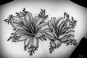 Bertie ferris lily
 flower with latin name tattoo idea