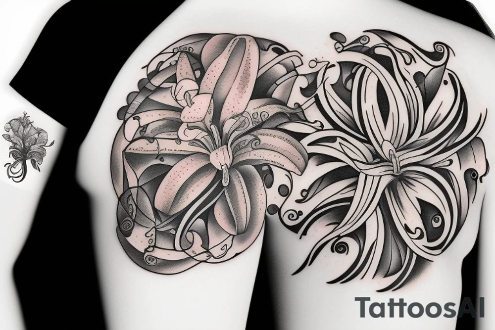 Bertie ferris lily
 flower with latin name tattoo idea