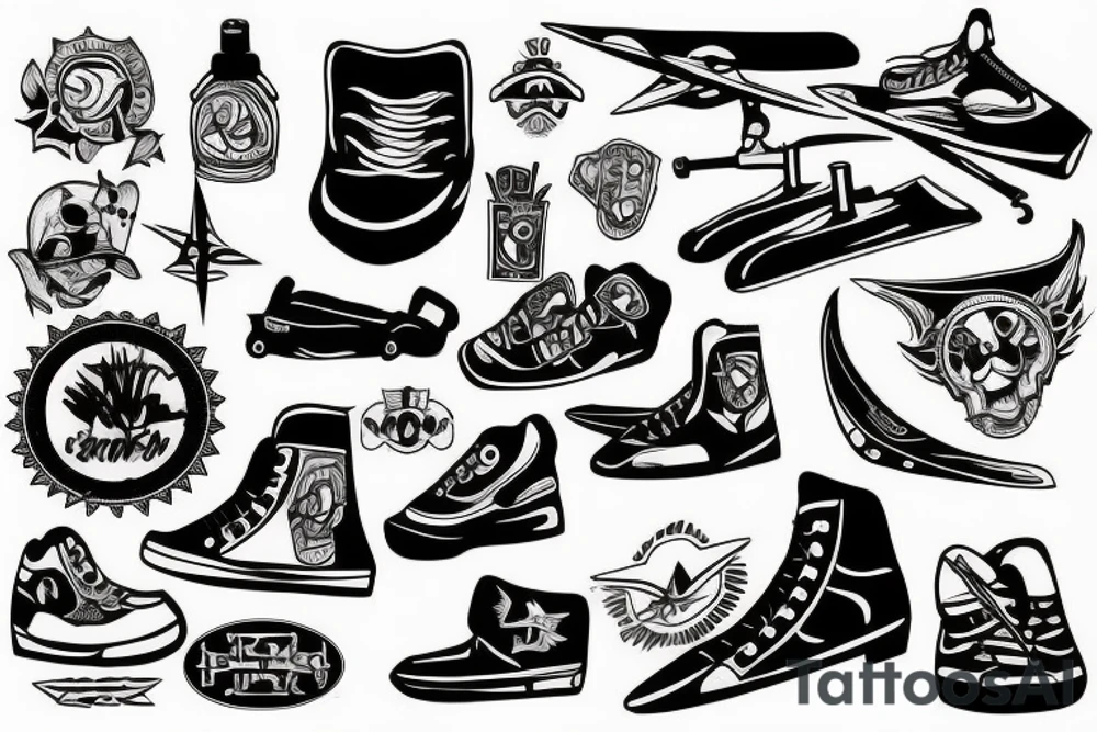 skate tattoo idea