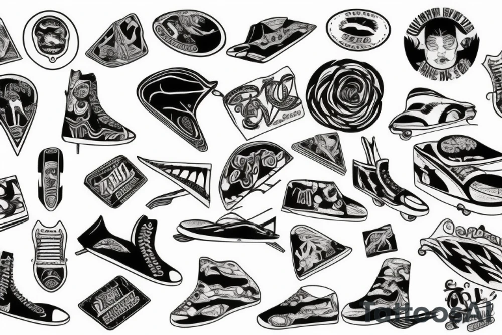 skate tattoo idea