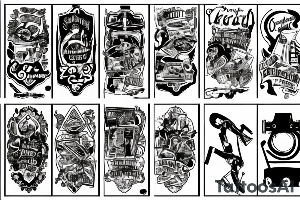 Skater tattoo idea