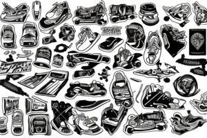 Skater tattoo idea