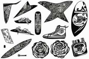 Skate tattoo idea