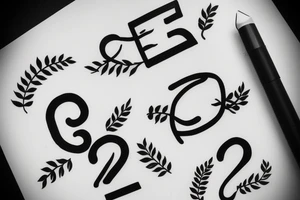 Number 23 in a simple but detailed typography tattoo idea