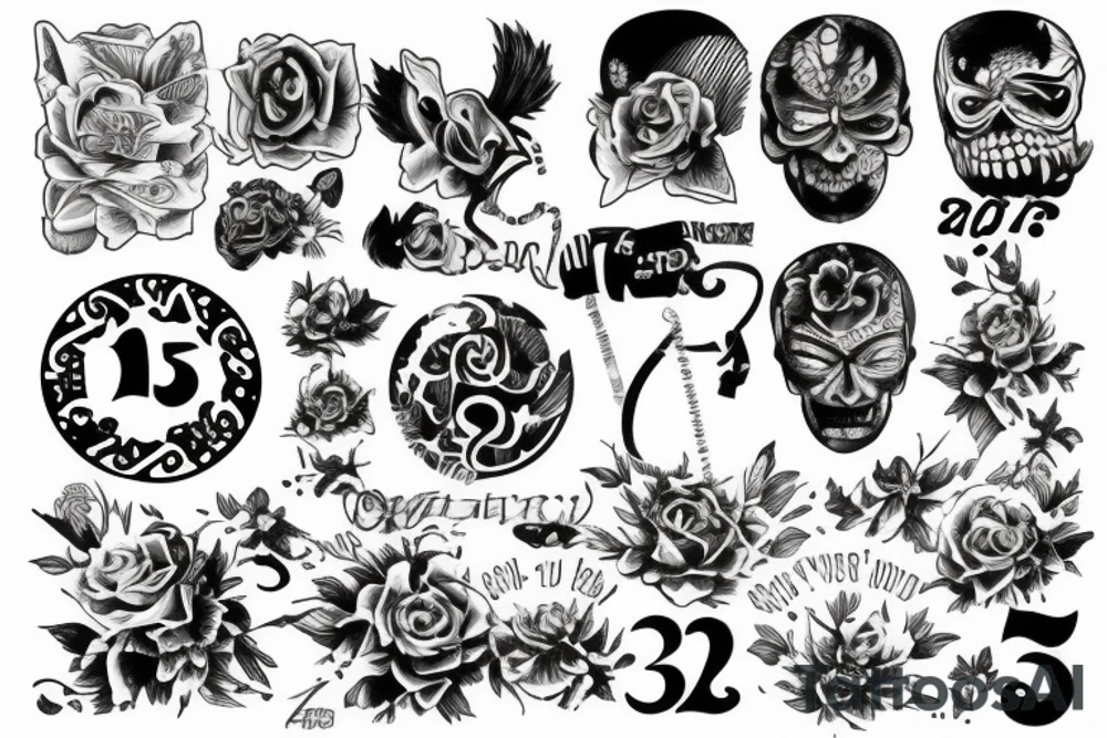 Number 23 tattoo idea